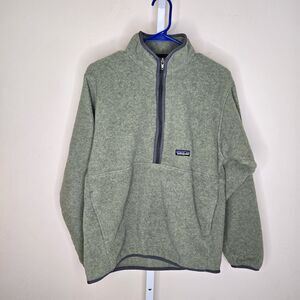 VTG Patagonia Synchilla Sage Green 1/2 Zip Pullover Fleece Men's M